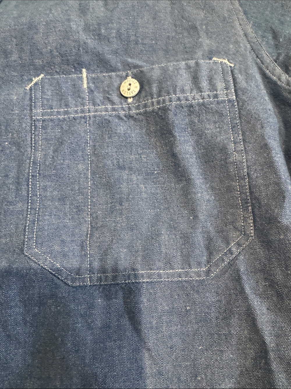 Taylor Stitch Blue Chambray Button-Down Shirt - Picture 3 of 4
